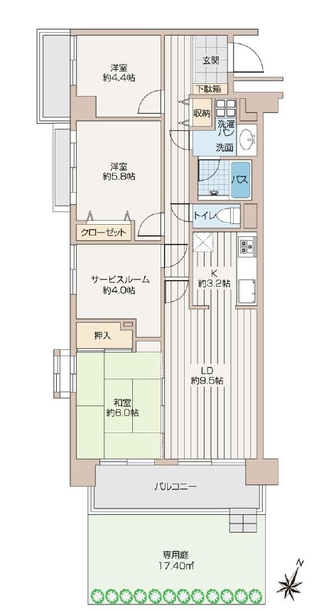 中古マンション 所沢市中富南 1,898万円 画像1